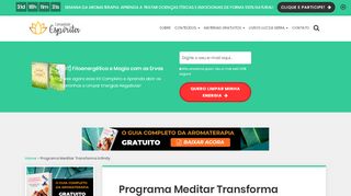 
                            2. Programa Meditar Transforma Infinity → [Vagas Abertas + Bônus]