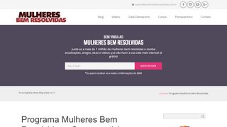 
                            4. Programa Mulheres Bem Resolvidas - Como participar