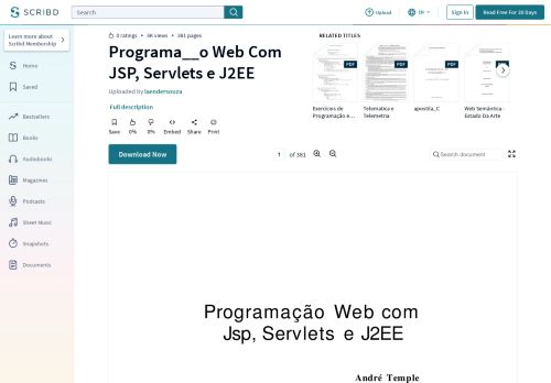 
                            10. Programa__o Web Com JSP, Servlets e J2EE - Scribd