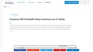 
                            9. Programa SER Portobello Shop comemora sua 5ª edição