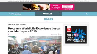 
                            5. Programa World Life Experience busca candidatos para 2019 | MBA ...