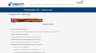 
                            7. Programa YPF - SERVICLUB - Faevyt