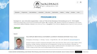 
                            2. Programm 2018 - Waldhaus am Laacher See