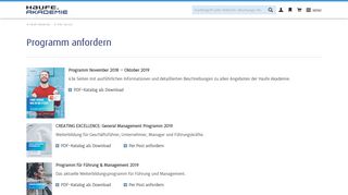 
                            6. Programm anfordern - Info-Service - Haufe Akademie