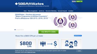 
                            5. Programma ufficiale di Affiliazione Plus500| 500Affiliates | + ...