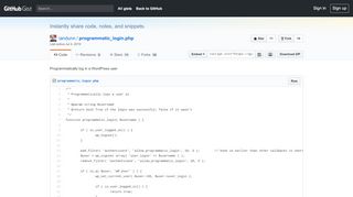 
                            5. Programmatically log in a WordPress user · GitHub