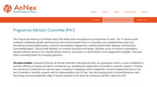 
                            12. Programme Advisory Committee (PAC) | Animal Research Nexus