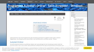 
                            13. Programme Autostart Ordner - beim Anmelden - Windows 10