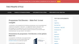 
                            2. Programme Viril Booster - Size Gain Plus : le test complet