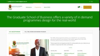 
                            4. Programmes – The University of Zambia – Graduate School of Business