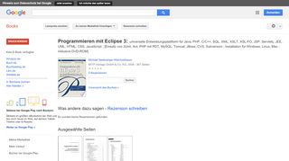 
                            13. Programmieren mit Eclipse 3: universelle Entwicklungsplattform für ...