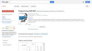 
                            9. Programming ASP.NET: Building Web Applications and Services with ... - Resultado de Google Books