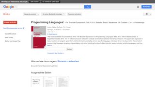 
                            12. Programming Languages: 17th Brazilian Symposium, SBLP 2013, ...