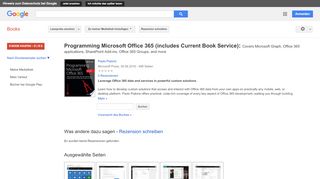 
                            12. Programming Microsoft Office 365 (includes Current Book Service): ...