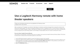 
                            9. Programming the Logitech Harmony remote to control the Playbar ...