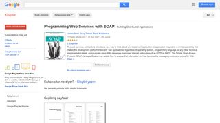 
                            6. Programming Web Services with SOAP: Building Distributed Applications