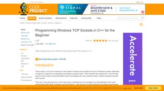 
                            11. Programming Windows TCP Sockets in C++ for the Beginner ...