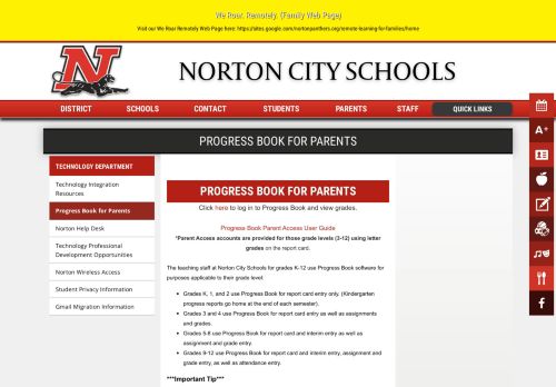 
                            10. Progress Book for Parents - Norton City Schools