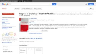 
                            6. Progress in Cryptology – INDOCRYPT 2007: 8th International ...