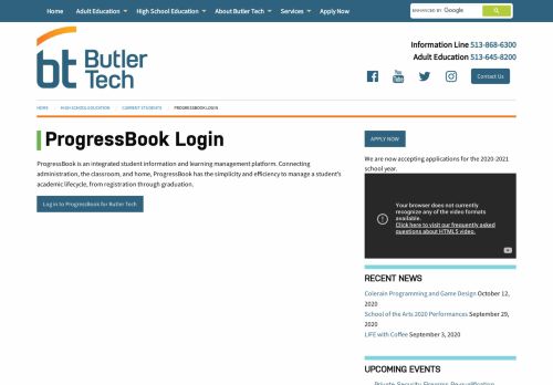 
                            2. ProgressBook Login - Butler Tech