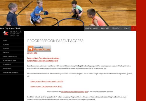 
                            12. ProgressBook Parent Access | Kent City School District