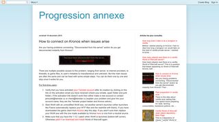 
                            5. Progression annexe: How to connect on Kronos when issues arise