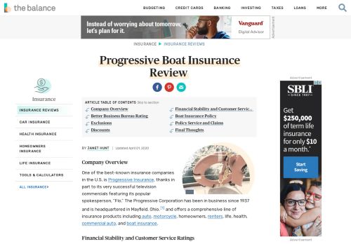 
                            1. Progressive Boat Insurance Review - The Balance