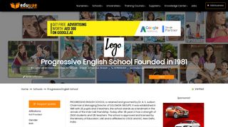 
                            10. Progressive English School - Edu UAE