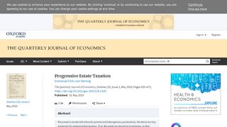 
                            7. Progressive Estate Taxation* | The Quarterly Journal of Economics ...