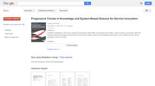 
                            7. Progressive Trends in Knowledge and System-Based Science for Service ...
