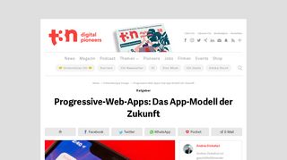 
                            7. Progressive-Web-Apps: Das App-Modell der Zukunft | t3n – digital ...