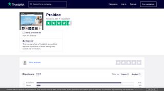 
                            10. Proidee Reviews | Read Customer Service Reviews of www.proidee.de