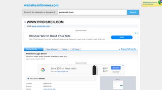 
                            8. proismek.com at WI. ProIsmek Login Ekranı - Website Informer