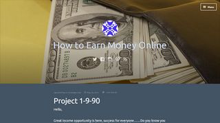 
                            7. Project 1-9-90 – How to Earn Money Online