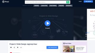 
                            10. Project 2 Web Design Jagroop Kaur by poonam kaur on Prezi
