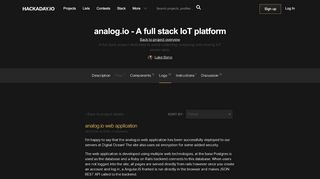 
                            10. Project | analog.io - A full stack IoT platform | Hackaday.io