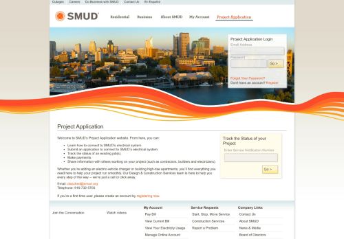 
                            2. Project Application Login - SMUD