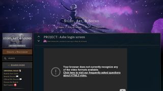 
                            5. PROJECT: Ashe login screen - League of Legends Boards