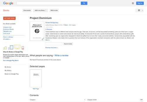 
                            6. Project Dominium - Google Books Result