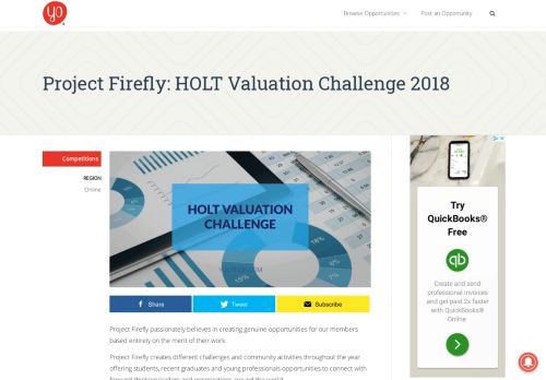 
                            12. Project Firefly: HOLT Valuation Challenge 2018 - Youth Opportunities