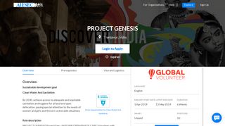 
                            6. Project Genesis - Global Volunteer | AIESEC