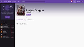 
                            11. Project Gorgon - Twitch