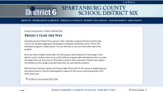 
                            4. Project Lead the Way - Spartanburg County School District #6