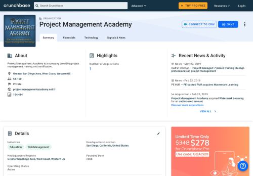 
                            13. Project Management Academy | Crunchbase