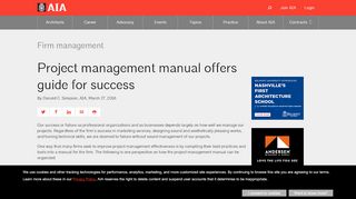 
                            12. Project management manual offers guide for success - AIA