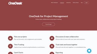 
                            3. Project Management Software - OneDesk