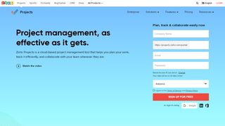 Project management software | Online project tracker tool–Zoho Projects