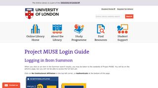 
                            10. Project MUSE Login Guide | The Online Library