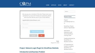 
                            8. Project: Network Login Plugin for WordPress Multisite | Chicago ...