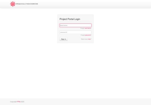 
                            2. Project Portal Login | PRA